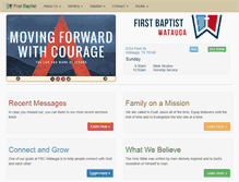 Tablet Screenshot of fbcwatauga.org